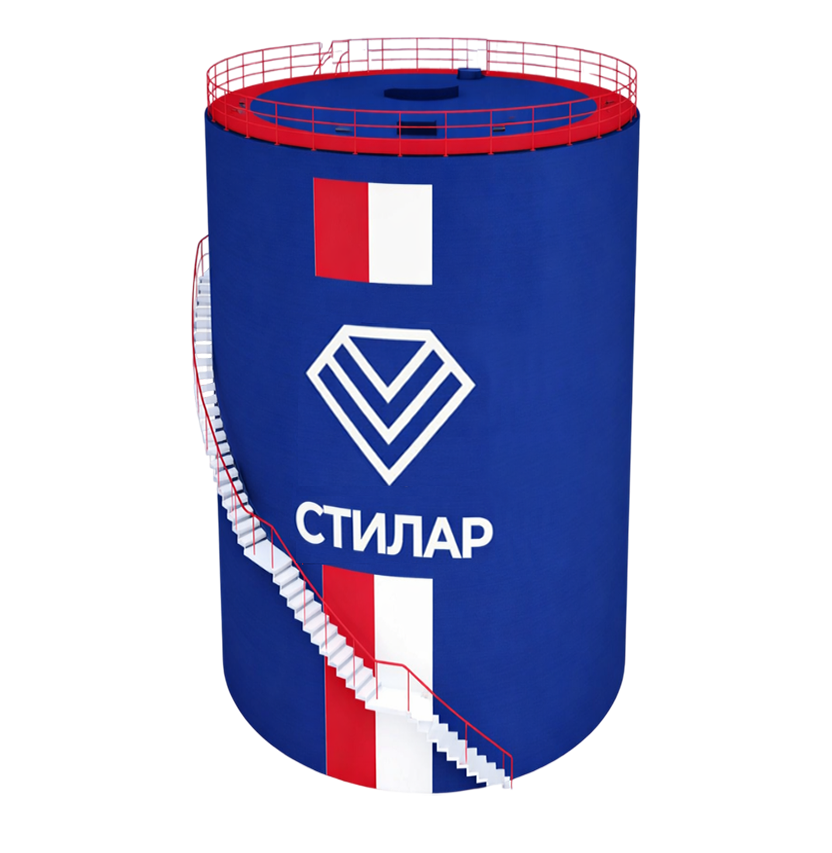 Цельносварной резервуар РВС для мазута 15 м³ от завода-производителя