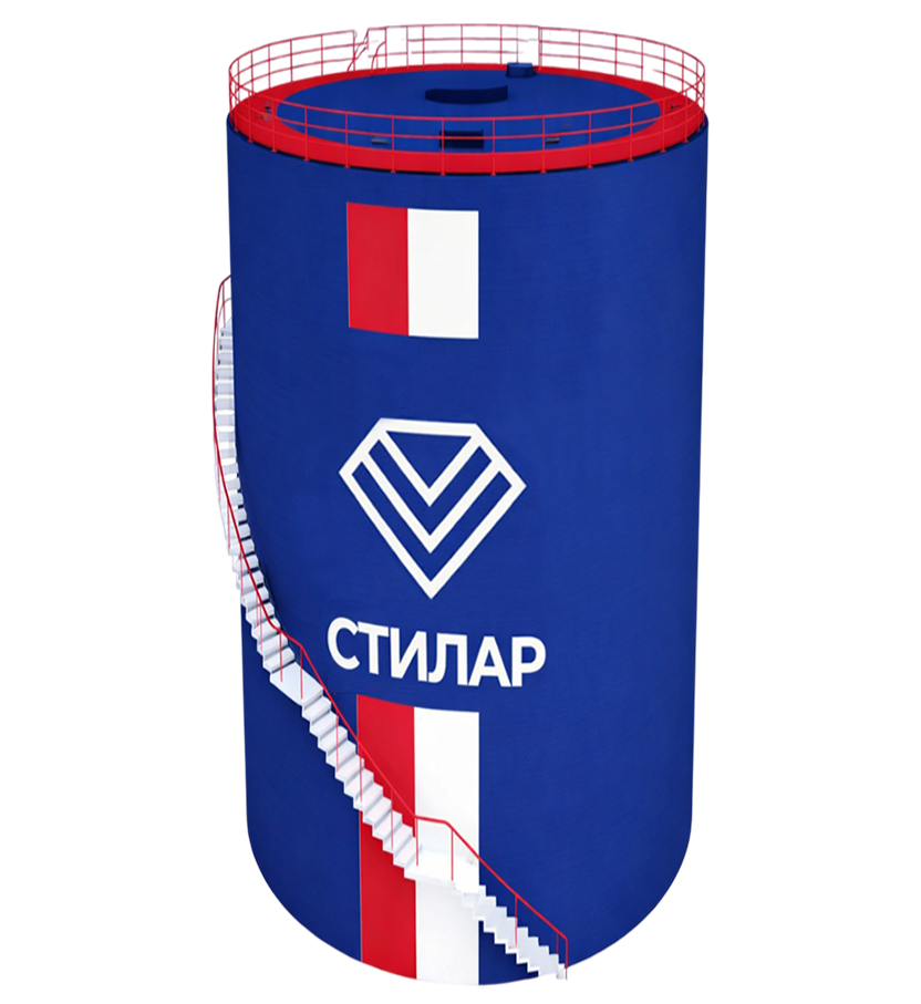 Цельносварной резервуар РВС аварийного запаса воды 3 м³ от завода-производителя